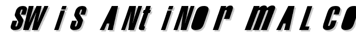 Swis AntiNormal Condensed Normal font